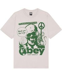 Obey - Camiseta En Color Gris Talla En - Lyst