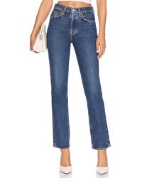 Agolde - Lana Mid Rise Straight - Lyst