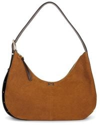 Ganni - Hobo Belt Medium Suede Bag - Lyst