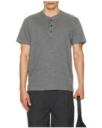 Rag & Bone - Classic Flame Henley En Color Roca Talla (También En S, M, Xl/1X) - Lyst