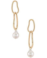 Ettika - Pearl Drop Earring - Lyst
