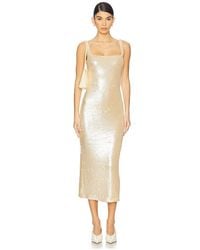 L'academie - 'Academie Ceci Sequin Midi Dress - Lyst