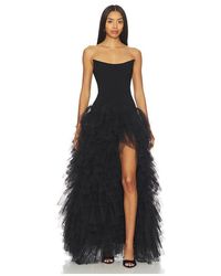 Lovers + Friends - Vestido Largo Iris En Color Negro Talla (También En M, S, Xs, Xxs) - Lyst