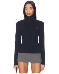 Polo Ralph Lauren - Pima Cotton Shrunken Long Sleeve Turtleneck Pullover - Lyst