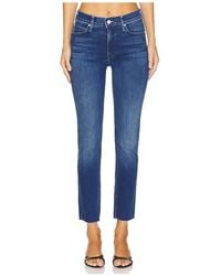 Mother - The Mid Rise Dazzler Ankle Fray Jeans - Lyst