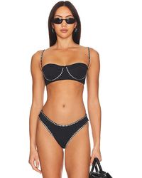 MILLY - Cabana Heat Set Bikini Top - Lyst