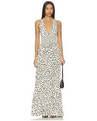 Leslie Amon - Ari Halter Maxi Dress - Lyst