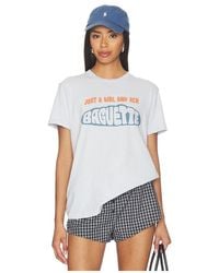 Junk Food - Just A Girl And Her Baguette The Vintage Tee - Lyst