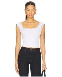 LNA - Tanktop Aus Spitze Mit Rippstruktur Cassidy - Lyst