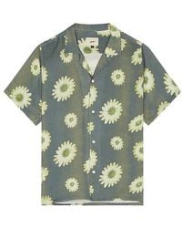Bather - Concrete Air Garden Camp Rayon Short Sleeve Shirt - Lyst