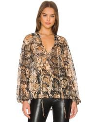 Free People Out for the night top - Marrón