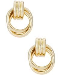 BaubleBar - Interlocking Hoop Earrings - Lyst