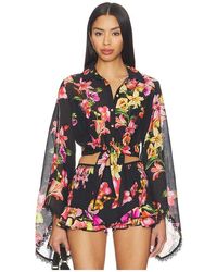 Charo Ruiz - Lei Blouse En Color Negro Talla (También En M) - Lyst