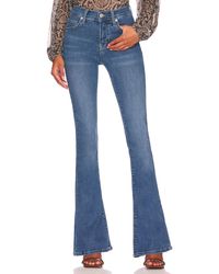Damen Bekleidung Jeans Schlagjeans Veronica Beard Baumwolle DENIM MIT AUSGESTELLTEM BEIN BEVERLY in Blau 