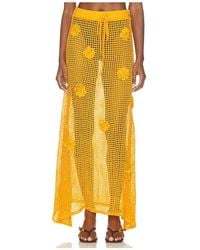 Maaji - Golden Blossom Glacier Maxi Skirt - Lyst