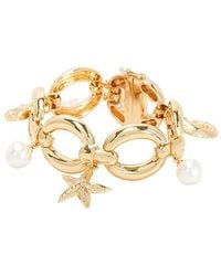 Self-Portrait - Brazalete Bracelet En Color Oro Metálico Talla - Lyst