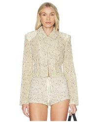 Lioness - Sequin Cropped Jacket - Lyst