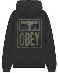 Obey - Pigment Eyes Icon Extra Heavy Hoodie - Lyst
