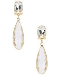 Anton Heunis - Omega Clasp Mono Colour Drop Earrings - Lyst