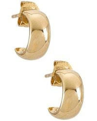 EF Collection - Gold Bubble Huggie Earrings - Lyst