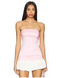 MORE TO COME - Calina Strapless Top En Color Rosado Talla En - Lyst