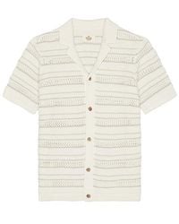 Marine Layer - Open Knit セーターボタンダウンシャツ - Lyst