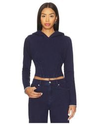 GOOD AMERICAN - Jeanius Corset Hoodie - Lyst