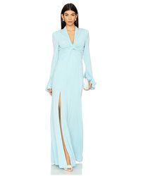 Cinq À Sept - Vestido Evelyn En Color Bebe Azul Talla En - Lyst