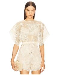 PATBO - Top Encaje Joy En Color Ivory Talla (También En 4, 6) - Lyst