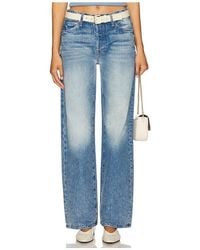 Mother - The Dodger Button Sneak Jeans - Lyst