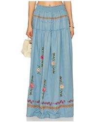 Agua Bendita - X Revolve Jenna Maxi Skirt - Lyst