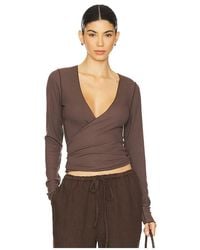 VIR VITA - Margot Wrap Top - Lyst