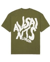 AllSaints - Orlando Crew Neck Tee - Lyst
