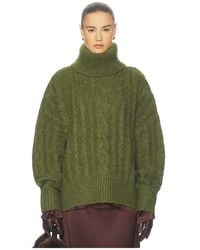 Helsa - Claudiya Cable Turtleneck - Lyst