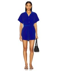 Sundry - Loop Terry Romper En Color Azul Talla (También En M, S, Xs) - Lyst