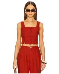 Onia - Air Linen Square Neck Top - Lyst