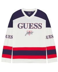 Guess - Hockey Tee - Lyst