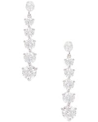 Shashi - Graduated Crystal Tennis Drop Earrings - Lyst
