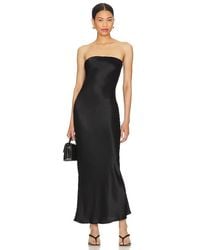 SNDY'S - Angel Strapless Midi Dress - Lyst