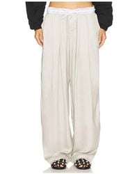 パンツ Alexander Wang TROUSER W/ TURNED DOWN ELASTIC WAISTBAND ALEXANDER WANG - Women Turned Down Elastic Waistband