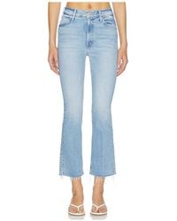 Mother - Lil Petite Hustler Ankle Fray Jeans - Lyst