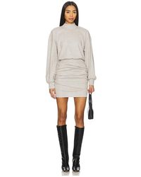 Susana Monaco - Fleece Mock Gathered Dress - Lyst