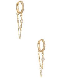 Natalie B. Jewelry - Reese Huggy Hoop Earring - Lyst