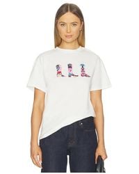 Never Fully Dressed - Cowboy Boot T-Shirt - Lyst