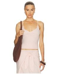 Bobi - Shirred Front Cami Top - Lyst