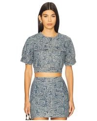 Amanda Uprichard - Bello Short Sleeve Jacket - Lyst