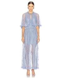 AKNVAS - Tissy Lace Gown With Detachable Slip - Lyst