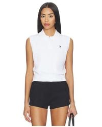 Polo Ralph Lauren - Pima Cotton Sleeveless Polo - Lyst