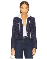 Central Park West - Crop Tweed Dickie Blazer - Lyst