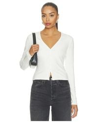GOOD AMERICAN - The Rib V Neck Cardigan - Lyst